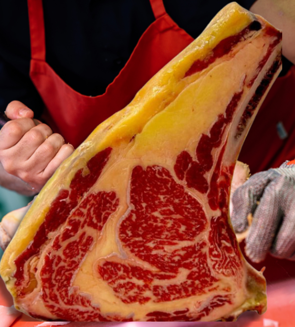 Chuletón de Lomo Alto de Vaca Frisona Nacional Madurado más 30 Días unidades 1 Kilo Precio 29,70 €.