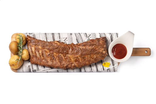 Costilla Barbacoa Cocinada Bolsa 1 unidad, ideal para 2 personas. Precio 9,75 €.