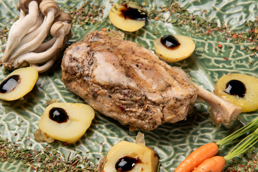 Codillo de Cerdo con hueso Cocinado Bolsa 5 unidades para 5 raciones Precio 18,95 €.